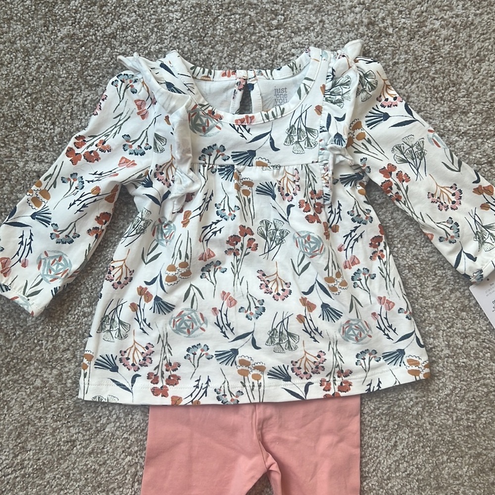 Just one you by Carters Baby girl floral outfit
